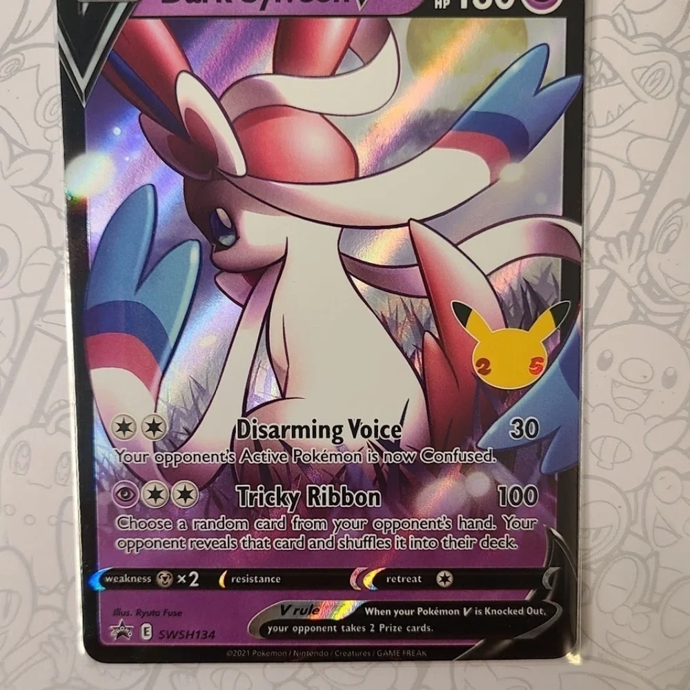 Dark Sylveon V SWSH134 Pokemon TCG 25th Anniversary Celebrations